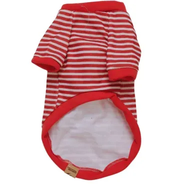 Casaco Sueter Navy Listrado Emporium Distripet Vermelho 2